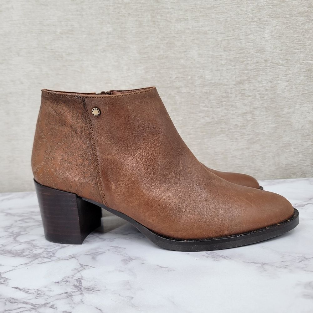 Hispanitas Ankle Boor 75677 Dakota Brown Leather Ankle Boots